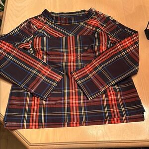 J. Crew Red & Blue Plaid Blouse